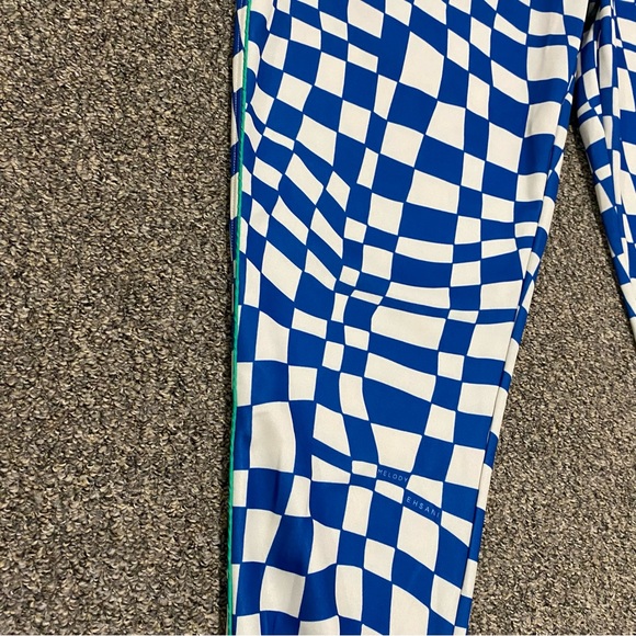 Melody Ehsani Warp Baggy Women’s Track Pants 2X XXL blue white checkered warped - Picture 12 of 16